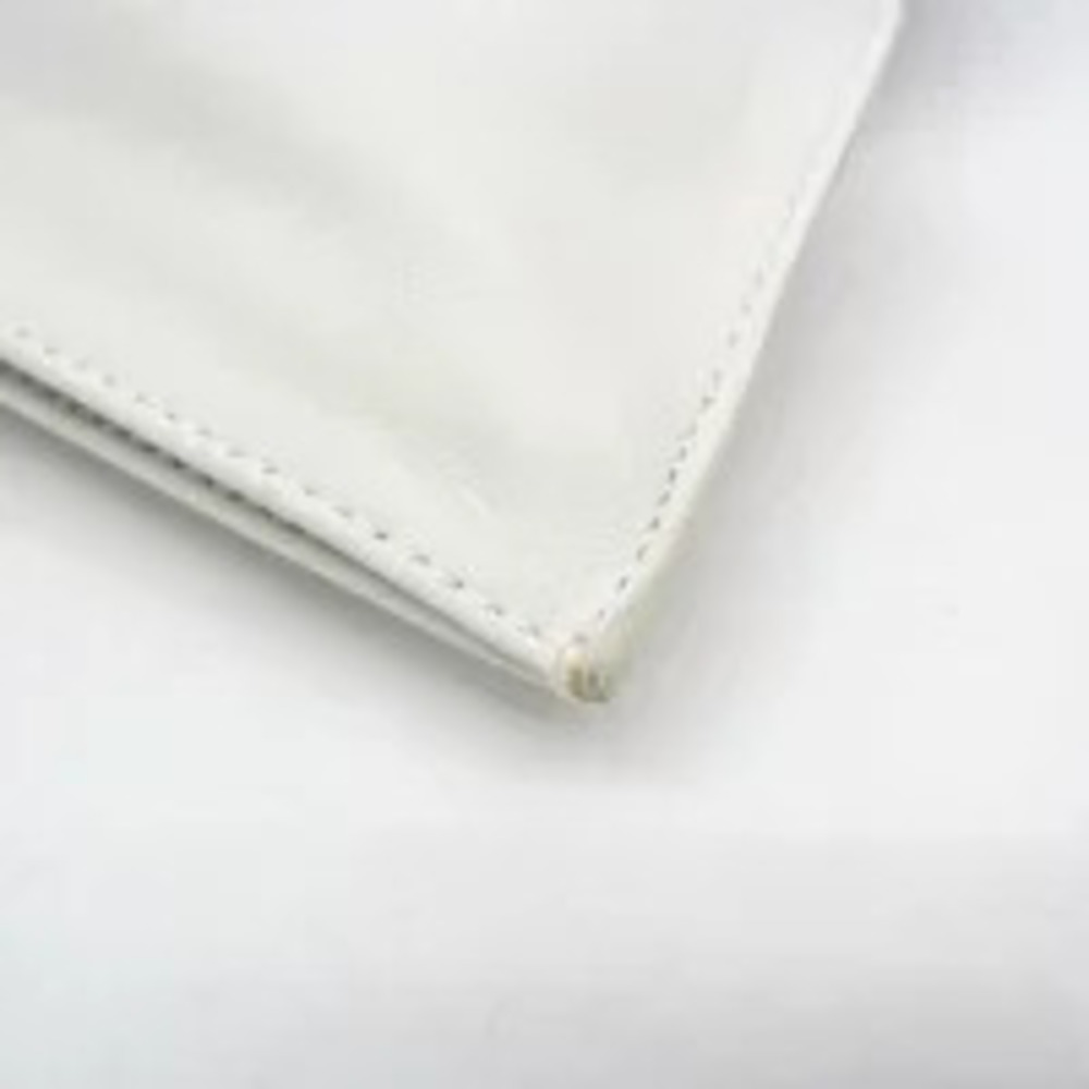 Bottega Veneta Twist Leather Wristlet Clutch Bag White - Picture 5 of 13